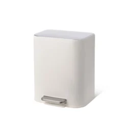 12 Liter 3.2 Gallon Stainless Steel Trash Can, Step On Pedal, Soft Close Lid, Removable Inner Bucket, Brushed Finish, Black -House Beautiful GUEST 58fb5628 1623 403e 9960 880c6ad238d7