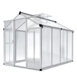 6x8x6.5 Ft Walk-in Greenhouse Large Aluminum Sealed Card Slot Polycarbonate With Roof Vent For Outside Garden Backyard 14 6x8x6.5 Ft Walk-in Greenhouse Large Aluminum Sealed Card Slot Polycarbonate With Roof Vent For Outside Garden Backyard -House Beautiful GUEST 5975ded6 0447 4780 9124 66d7715c3420