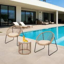 Jojoka 3 Pcs Outdoor Rattan Furniture Set With Seat Cushions, Wicker Patio Modern Lounge Bistro Set With 2 Chairs & Glass Coffee Table For Backyard 16 Jojoka 3 Pcs Outdoor Rattan Furniture Set With Seat Cushions, Wicker Patio Modern Lounge Bistro Set With 2 Chairs & Glass Coffee Table For Backyard -House Beautiful GUEST 5ae7147e 19bc 4d1e 826f 737cd6f75839