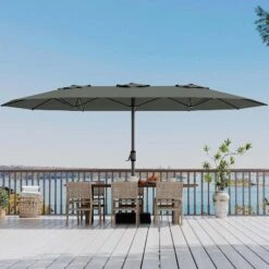 Jojoka 15FT Large Patio Umbrella With Base,Double-Sided Outdoor Market Rectangle Umbrellas For 2-8 People 22 Jojoka 15FT Large Patio Umbrella With Base,Double-Sided Outdoor Market Rectangle Umbrellas For 2-8 People -House Beautiful GUEST 5b70fa31 2639 4190 9981 e2dde5b0629a