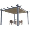 10x13ft Aluminum Pergola With Adjustable UV Waterproof Canopy Rust Resistant Frame Gray Curtains Easy Assembly 1 10x13ft Aluminum Pergola With Adjustable UV Waterproof Canopy Rust Resistant Frame Gray Curtains Easy Assembly -House Beautiful GUEST 5c26a5a1 9ccf 4972 9b37 65b6d3885054