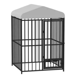 Large Outdoor Dog Kennel, Metal Dog Cage With Waterproof Roof, Rotating Feeding Bowl And Lock, For All Dog Breeds For Backyard 16 Large Outdoor Dog Kennel, Metal Dog Cage With Waterproof Roof, Rotating Feeding Bowl And Lock, For All Dog Breeds For Backyard -House Beautiful GUEST 5d3cccb1 4f65 4a8e 9016 7a834e7b6c7c