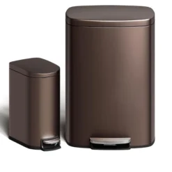 13.2 Gal & 2.6 Gal Stainless Steel Trash Can Combo Set – Rustproof Step-On Kitchen And Bathroom Garbage Bins, Silver 21 13.2 Gal & 2.6 Gal Stainless Steel Trash Can Combo Set – Rustproof Step-On Kitchen And Bathroom Garbage Bins, Silver -House Beautiful GUEST 5d8fd5c7 85d6 4bdb 9a07 d800e71c7da4
