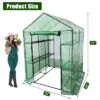 Walk-in Greenhouse With Roll-Up Zipper Door 57 X 57 X 76 Portable 3-Tier 6-Shelf Steel Frame Greenhouse For Indoor Outdoor Garden Patio, Green 2 Walk-in Greenhouse With Roll-Up Zipper Door 57 X 57 X 76 Portable 3-Tier 6-Shelf Steel Frame Greenhouse For Indoor Outdoor Garden Patio, Green -House Beautiful GUEST 5df37bc4 140e 45c3 b31c a568897f6bff
