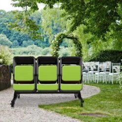 Folding Chair Dolly Cart On Wheels, Adjustable Metal Rack With Cover, Holds Chairs Or Tables -House Beautiful GUEST 5e931a09 311a 4388 ab5c cafe4891dd7f