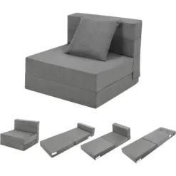 Folding Sofa Mattress, Convertible Sofa Bed With Pillow, Foldable Memory Foam Sleeper Chair For Living Room, Linen Fabric Futon Floor Couch Guest Bed 17 Folding Sofa Mattress, Convertible Sofa Bed With Pillow, Foldable Memory Foam Sleeper Chair For Living Room, Linen Fabric Futon Floor Couch Guest Bed -House Beautiful GUEST 5eab0035 b323 4e7b a948 282e8d88bdae