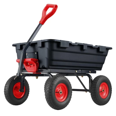 900 Lbs Garden Dump Cart With 10In Tires, Heavy Duty Poly Yard Cart With 180°Rotating Handle And Quick Release System, Utility ATV Trailer 11 900 Lbs Garden Dump Cart With 10In Tires, Heavy Duty Poly Yard Cart With 180°Rotating Handle And Quick Release System, Utility ATV Trailer - Image 9