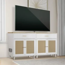 Cat Litter Box Cabinet Corner Hidden Litter Box Enclosure With Scratching Board Doors & Storage Drawer 14 Cat Litter Box Cabinet Corner Hidden Litter Box Enclosure With Scratching Board Doors & Storage Drawer -House Beautiful GUEST 6045b333 3f26 4fe2 b53c a24140a336f2