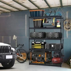 Heavy Duty 5-Tier Storage Shelves – Metal Utility Rack With Adjustable Shelves, 2500 Lbs Capacity, 48" W X 18" D X 72" H, Organizer -House Beautiful GUEST 623f2469 d787 4906 a5d3 8d6f72c6b6b9