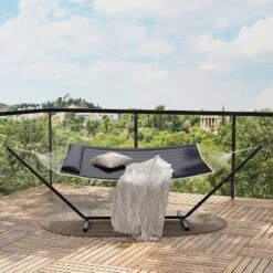 Jojoka Curved-Bar 2 Person Hammock With Stand,Detachable Pillow,Portable Carrying Bag For Outdoor 14 Jojoka Curved-Bar 2 Person Hammock With Stand,Detachable Pillow,Portable Carrying Bag For Outdoor -House Beautiful GUEST 6260ea0f 8fe4 4940 8a13 d062b4eb3335