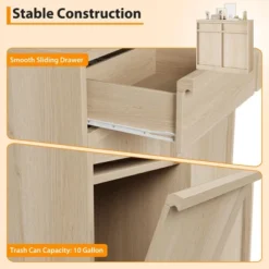 20 Gallon Double Tilt Out Trash Cabinet, Modern Hidden Freestanding Garbage Can & Laundry Hamper Pet Proof Cabinet 17 20 Gallon Double Tilt Out Trash Cabinet, Modern Hidden Freestanding Garbage Can & Laundry Hamper Pet Proof Cabinet -House Beautiful GUEST 6529cbff d94d 47eb bf76 b91c060766a0