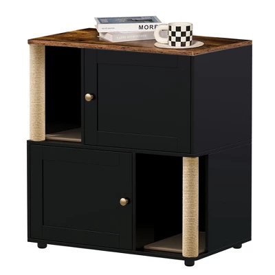 Double Cat Litter Box Enclouse, Litter Box Enclosure For 2 Cats, Cat Litter Cabinet Double Room 7 Double Cat Litter Box Enclouse, Litter Box Enclosure For 2 Cats, Cat Litter Cabinet Double Room - Image 5