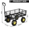 550 Lbs Steel Garden Cart, Heavy Duty Metal Garden Wagon With 10" Wheels, All-Terrain Wagon With 180° Rotating Handle & Removable Sides 2 550 Lbs Steel Garden Cart, Heavy Duty Metal Garden Wagon With 10" Wheels, All-Terrain Wagon With 180° Rotating Handle & Removable Sides -House Beautiful GUEST 697b0ac4 2012 47d4 a83a 8d66cda8f2d7
