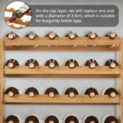 Modular Wine Rack, Bamboo Wood Wine Storage Rack, Floor Freestanding Wines Holder Display Shelf 12 Modular Wine Rack, Bamboo Wood Wine Storage Rack, Floor Freestanding Wines Holder Display Shelf -House Beautiful GUEST 6a0ed9f4 ba10 4a4b 9023 56c4a92c5d38 1