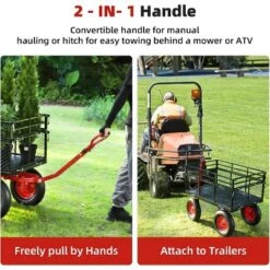 Heavy Duty Metal Garden Cart – 880 Lbs Capacity Utility Wagon With Removable Sides & 10" All-Terrain Wheels, Yard Wagon 12 Heavy Duty Metal Garden Cart – 880 Lbs Capacity Utility Wagon With Removable Sides & 10" All-Terrain Wheels, Yard Wagon -House Beautiful GUEST 6ae1a359 cff2 47dd b12c 6e4ad97ede80