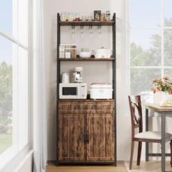 Bakers Rack With Drawer 70.8" Standing Baker Racks With Cabinet Microwave Stand Tall Bar 12 Bakers Rack With Drawer 70.8" Standing Baker Racks With Cabinet Microwave Stand Tall Bar -House Beautiful GUEST 6af62362 d91d 4f93 808c 663ea4657393
