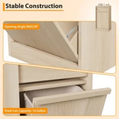 10 Gallon Tilt-Out Trash Cabinet – Modern Hidden Freestanding Garbage Can & Laundry Hamper, Pet-Proof Storage Cabinet, 1-Drawer Oa 14 10 Gallon Tilt-Out Trash Cabinet – Modern Hidden Freestanding Garbage Can & Laundry Hamper, Pet-Proof Storage Cabinet, 1-Drawer Oa -House Beautiful GUEST 6b46aae4 2fb5 4016 9ae0 e54a75f1e4b7