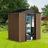 6x4 FT Outdoor Metal Garden Shed,Waterproof, Anti-UV Storage Shed With Sloping Roof & Vents For Backyard, Patio, Poolside 1 6x4 FT Outdoor Metal Garden Shed,Waterproof, Anti-UV Storage Shed With Sloping Roof & Vents For Backyard, Patio, Poolside -House Beautiful GUEST 6b4745fb 3d6f 4b14 81b8 7c98ef0e9d0f