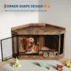 52Inch Corner Dog Crate Furniture With Rotary Feeder, Decorative Dog Crates Dog Cage TV Stand With With Metal Mesh, Heavy Duty Dog Kennel Furniture -House Beautiful GUEST 6d2ea9b7 d469 451e b376 dfad15786332
