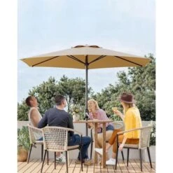 7.5FT Patio Umbrella Outdoor, Market Umbrella, Table Umbrella With Push Button Tilt And Crank, 6 Sturdy Ribs UV Protection Waterproof For Garde (Tan) 11 7.5FT Patio Umbrella Outdoor, Market Umbrella, Table Umbrella With Push Button Tilt And Crank, 6 Sturdy Ribs UV Protection Waterproof For Garde (Tan) -House Beautiful GUEST 6d6a8ddc f047 43cf ae63 9899537eddd5