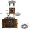 59-Inch Tall Modern Cat Tree With Hidden Litter Box Enclosure – 2-in-1 Cat Tower With Wood House, Scratching Posts, Caves & Washable Cushions -House Beautiful GUEST 6e0f7762 6717 4b55 bc5d 6e71b4ac9768