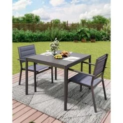 Outdoor Dining Table, Heavy-Duty Metal Patio Table With Aluminum Top And Sturdy Iron Frame For Garden, Deck, Backyard, 30.19x35.43in 10 Outdoor Dining Table, Heavy-Duty Metal Patio Table With Aluminum Top And Sturdy Iron Frame For Garden, Deck, Backyard, 30.19x35.43in -House Beautiful GUEST 6eb3dbdc 340d 426c 9196 47576e5a4e5d