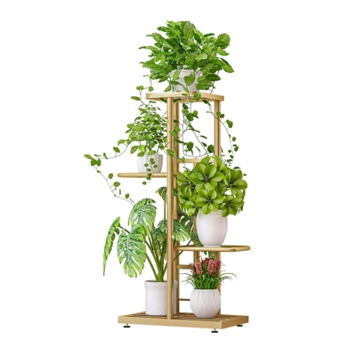 Metal Plant Shelf, Flower Shelf With 4 Levels, Flower Stand, Garden, Plant Stairs, Multi-Levels, For Indoor Balcony, Living Room, Outdoor 8 Metal Plant Shelf, Flower Shelf With 4 Levels, Flower Stand, Garden, Plant Stairs, Multi-Levels, For Indoor Balcony, Living Room, Outdoor - Image 6