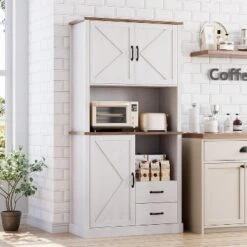 Jojoka Kitchen Pantry Cabinet With Microwave Stand,Bar Cabinet With 2 Drawers And 3 Door Cabinets For Dining Room 15 Jojoka Kitchen Pantry Cabinet With Microwave Stand,Bar Cabinet With 2 Drawers And 3 Door Cabinets For Dining Room -House Beautiful GUEST 70186b3c d37f 4194 88a3 627609b50ecc