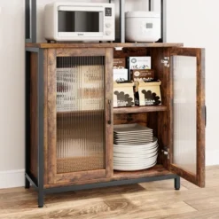 Jojoka Bakers Rack With Cabinet 64.5" Microwave Stand With Storage Tall Bar Cabinet Freestanding Wine Bar Cabinet With Adjustable Feet 20 Jojoka Bakers Rack With Cabinet 64.5" Microwave Stand With Storage Tall Bar Cabinet Freestanding Wine Bar Cabinet With Adjustable Feet -House Beautiful GUEST 7032c43d c683 4712 b553 bb72c97de8a3 1