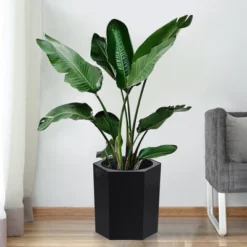 16" Tall Hexagonal Self-Watering Planters Set Of 2 With Water Level Monitor, Bottom Wheels & Drainage Hole – Indoor & Outdoor Plant Pots, Black 15 16" Tall Hexagonal Self-Watering Planters Set Of 2 With Water Level Monitor, Bottom Wheels & Drainage Hole – Indoor & Outdoor Plant Pots, Black -House Beautiful GUEST 7138e8d6 4a8e 48dc 9a74 7730485df927