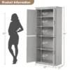 Pantry Cabinet,70" Tall Kitchen Pantry Cabinets With 2 Doors And 3 Adjustable Shelves, Freestanding Cupboard, Modern Storage Cabinet -House Beautiful GUEST 73fa4782 25b3 4c84 be44 ef0f57f64b6f