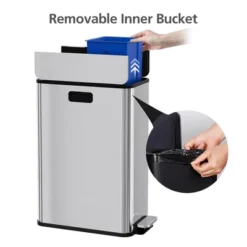 56L Dual Step-On Kitchen Trash Can With Butterfly Lid, 2 * 7.4Gal/28L Step Trash Can 13 56L Dual Step-On Kitchen Trash Can With Butterfly Lid, 2 * 7.4Gal/28L Step Trash Can -House Beautiful GUEST 75f1839b 9943 42b3 9cdc 5d442ccde6a7