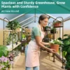 6x10 FT Large Aluminum Greenhouses With Roof Vent Walk-in Green Houses For Winter Garden Backyard Patio Lawn 1 6x10 FT Large Aluminum Greenhouses With Roof Vent Walk-in Green Houses For Winter Garden Backyard Patio Lawn -House Beautiful GUEST 762d7131 3121 40c1 bf29 0fa30e5c7f7d