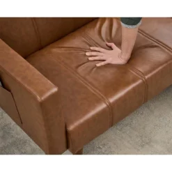 Convertible Futon Sofa Bed With Adjustable Backrest, PU Leather Sleeper Couch For Living Room And Bedroom 13 Convertible Futon Sofa Bed With Adjustable Backrest, PU Leather Sleeper Couch For Living Room And Bedroom -House Beautiful GUEST 76951cc4 1023 4261 8801 03f4831f8a17