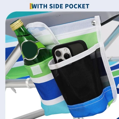 Backpack Low Beach Chair For Adults 1 PCS ¨C Reclining Heavy-Duty Folding Chair 7 Backpack Low Beach Chair For Adults 1 PCS ¨C Reclining Heavy-Duty Folding Chair - Image 5