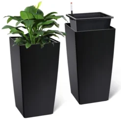 30" Tall Rectangular Planters Set Of 2 – Large Modern Plant Pots With Drainage Holes, Water Level Monitor & Wheels, Black 19 30" Tall Rectangular Planters Set Of 2 – Large Modern Plant Pots With Drainage Holes, Water Level Monitor & Wheels, Black -House Beautiful GUEST 770a5b1a d2bf 4144 a2c7 615ac6afb536