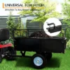 750LBS Heavy Duty ATV Trailer Tow Behind Steel Dump Cart, 15 Cu. Ft Garden Utility Trailer With Removable Sides & Rear Hitch -House Beautiful GUEST 77507b85 9104 4d83 80ed 81c6669bc880