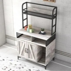 Cat Litter Box Enclosure With Shelves – Hidden Wooden Pet House Storage Cabinet With Open Compartment & Top Shelf, 31.5"L X 17.7"W X 54.7"H, Grey 15 Cat Litter Box Enclosure With Shelves – Hidden Wooden Pet House Storage Cabinet With Open Compartment & Top Shelf, 31.5"L X 17.7"W X 54.7"H, Grey -House Beautiful GUEST 77fc1a26 4915 45d1 b31c 575cc90d1848