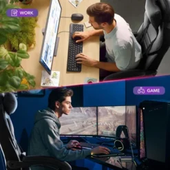 Big And Tall Office Chair, High Back Leather Gaming Chair With Footrest, Ergonomic Computer Chair W/Lumbar Support & Headrest, 360° Swivel Base 19 Big And Tall Office Chair, High Back Leather Gaming Chair With Footrest, Ergonomic Computer Chair W/Lumbar Support & Headrest, 360° Swivel Base -House Beautiful GUEST 780b7ddc 193f 48ad 980d 7706739b0155