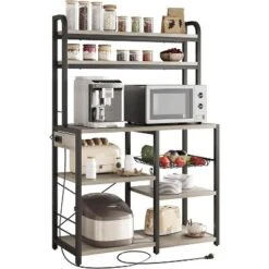 6-Tier Retro Bakers Rack With Power Outlet - Large Freestanding Kitchen Microwave Stand, Open Storage Shelves & Wire Basket, Utility Storage Shelf 23 6-Tier Retro Bakers Rack With Power Outlet - Large Freestanding Kitchen Microwave Stand, Open Storage Shelves & Wire Basket, Utility Storage Shelf -House Beautiful GUEST 7945b4fb 5b66 4ae5 8881 4df71d311575