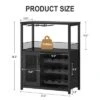 Jojoka 3-Tier Wine Bar Cabinet With LED Lights, Detachable Wine Rack And Storage Space 2 Jojoka 3-Tier Wine Bar Cabinet With LED Lights, Detachable Wine Rack And Storage Space -House Beautiful GUEST 79b24a66 03c4 487e ad99 89da74258bb3