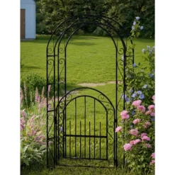8.8 FT Birdcage Shape Garden Arch, Reinforced Metal Arbor For Climbing Flowers, Rust-Resistant Wedding Pergola 11 8.8 FT Birdcage Shape Garden Arch, Reinforced Metal Arbor For Climbing Flowers, Rust-Resistant Wedding Pergola -House Beautiful GUEST 79dd80ca 478d 4e3b 9356 da32b5ba45db