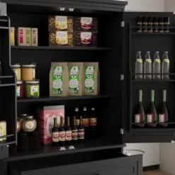 Jojoka Tall Cabinet With Drawer,6 Doors And Adjustable Shelves,Kitchen Pantry Storage Cabinet For Dining Room -House Beautiful GUEST 7a57b9df 0f6d 478f a2c7 1954ee91fd58