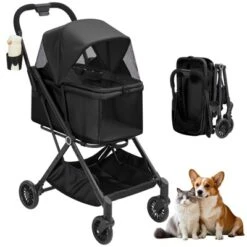 Foldable 4-Wheel Pet Stroller For Dogs & Cats - Lightweight Travel Carrier For Small To Medium Pets, 360° Swivel Front Wheels, Foot Brake 16 Foldable 4-Wheel Pet Stroller For Dogs & Cats - Lightweight Travel Carrier For Small To Medium Pets, 360° Swivel Front Wheels, Foot Brake -House Beautiful GUEST 7b0aae3b cbad 47c0 97a3 c97399edf176