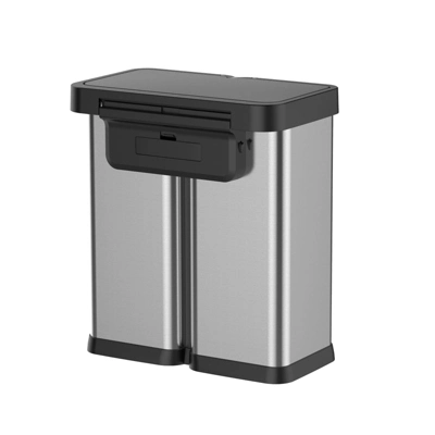 Automatic Motion Sensor Trash Can, 60L/16 Gal Touchless Smart Garbage Bin With Soft-Close Lid, Hands-Free Auto Open/Close 3 Automatic Motion Sensor Trash Can, 60L/16 Gal Touchless Smart Garbage Bin With Soft-Close Lid, Hands-Free Auto Open/Close - Image 2