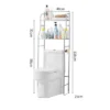 Over The Toilet Storage Shelf, Freestanding Bathroom Organizers And Storage Over Toilet With Paper Holder Towel Hooks