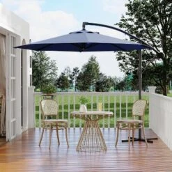 10FT Patio Umbrella,Cantilever Umbrella With Easy Lift & Tilt Adjustment,8 Ribs Sun Umbrella For Backyard 22 10FT Patio Umbrella,Cantilever Umbrella With Easy Lift & Tilt Adjustment,8 Ribs Sun Umbrella For Backyard -House Beautiful GUEST 7c5b604a 6b44 4fcc b427 acb4542eb799