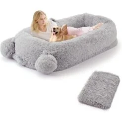 Human Size Dog Bed With Blanket, 2 Side Storage Pockets And Portable Handle, Removable Cover 20 Human Size Dog Bed With Blanket, 2 Side Storage Pockets And Portable Handle, Removable Cover -House Beautiful GUEST 7c5dcb4b 9aed 452c a6f6 7441aa82dbb2
