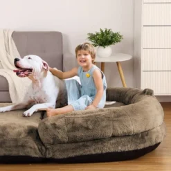 Human Sized Dog Bed For People Adults, Foldable Dog Bed For Humans