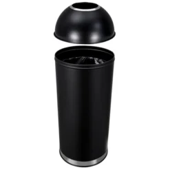 65L/17 Gallon Heavy Duty Stainless Steel Round Commercial Trash Can, Open Top Waste Bin For Kitchen Home Office Restaurant -House Beautiful GUEST 82c5fdf5 c684 407b b02c 0448478b133d